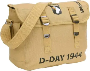 101st Airborne Canvas Shoulder Bag - Khaki