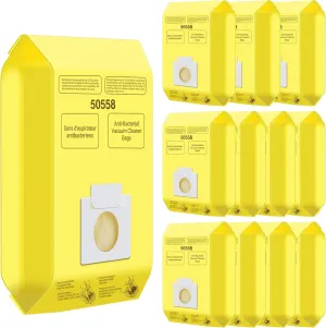 12 Pack Vacuum Cleaner Bags Fit for Kenmore Canister Type C/Q 5055 50555 50557 50558 and Pana·sonic Type C-5 C-18, 200 Series, 400 Series, 600 Series, 700 Series, 800 Series Vacuum By Improvedhand