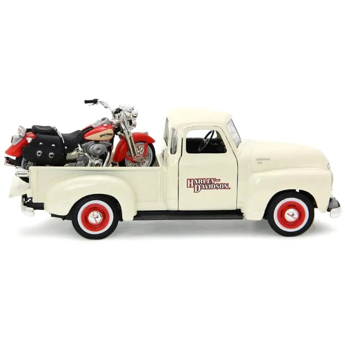 1:25 '50 CHEVY 3100 & 1:25 01' FLSTS HERITAGE SPRINGER