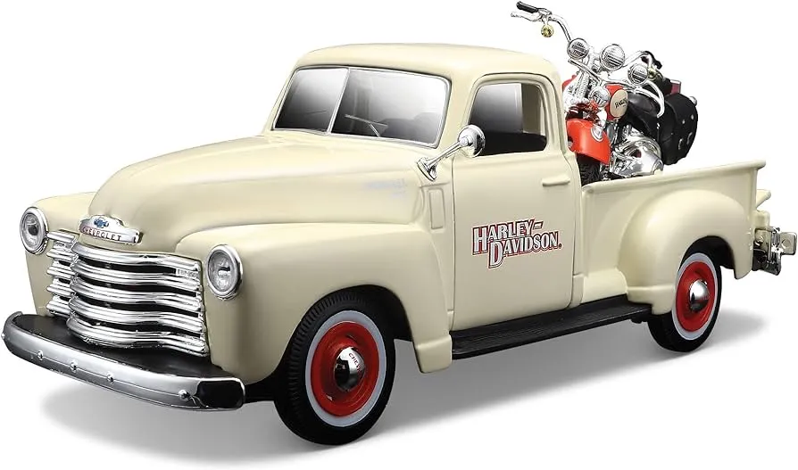 1:25 '50 CHEVY 3100 & 1:25 01' FLSTS HERITAGE SPRINGER