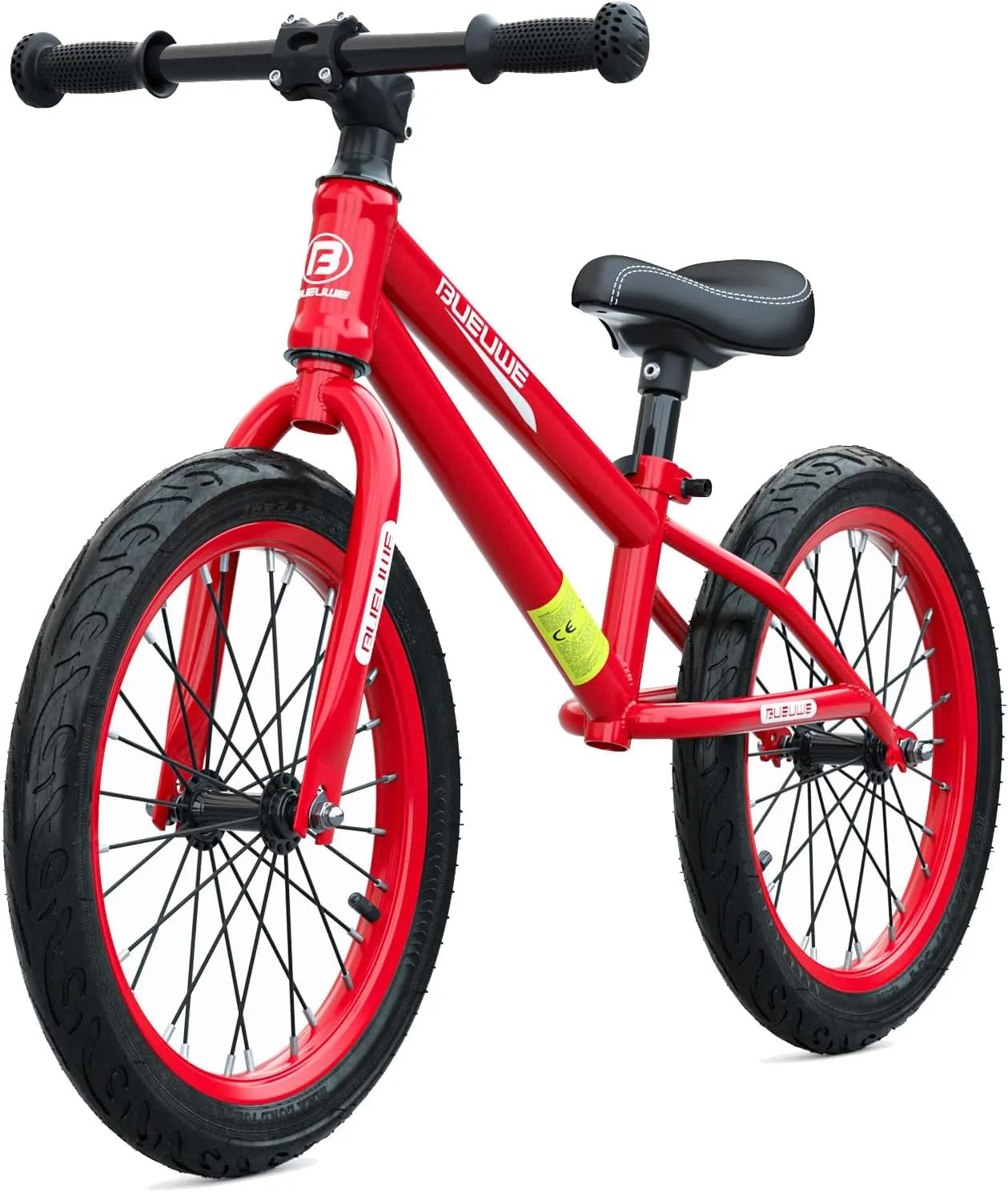 16 Inch Balance Bike for Big Kids Ages 4-8 Years Old Boys and Girls, No Pedal Sports Training Bicycle, Adjustable Seat Pneumatic Tires Quick Assembly