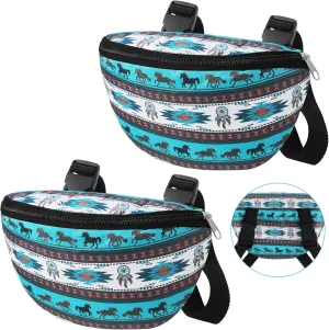 2 Pcs Insulated Saddle Bags for Horses Waterproof Pommel Bag for Western Saddle Durable Equestrian Riding Pouch for Cellphone, Keys & Trail Gear