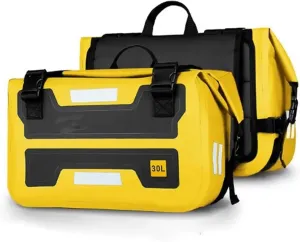 2025 Saddle Bag for Yam&aha NAMx 125 155 NMAX125 NMAX155 Motorcycle Waterproof Outdoor Large Capacity Luggage Storage Panniers(A Pair Yellow)