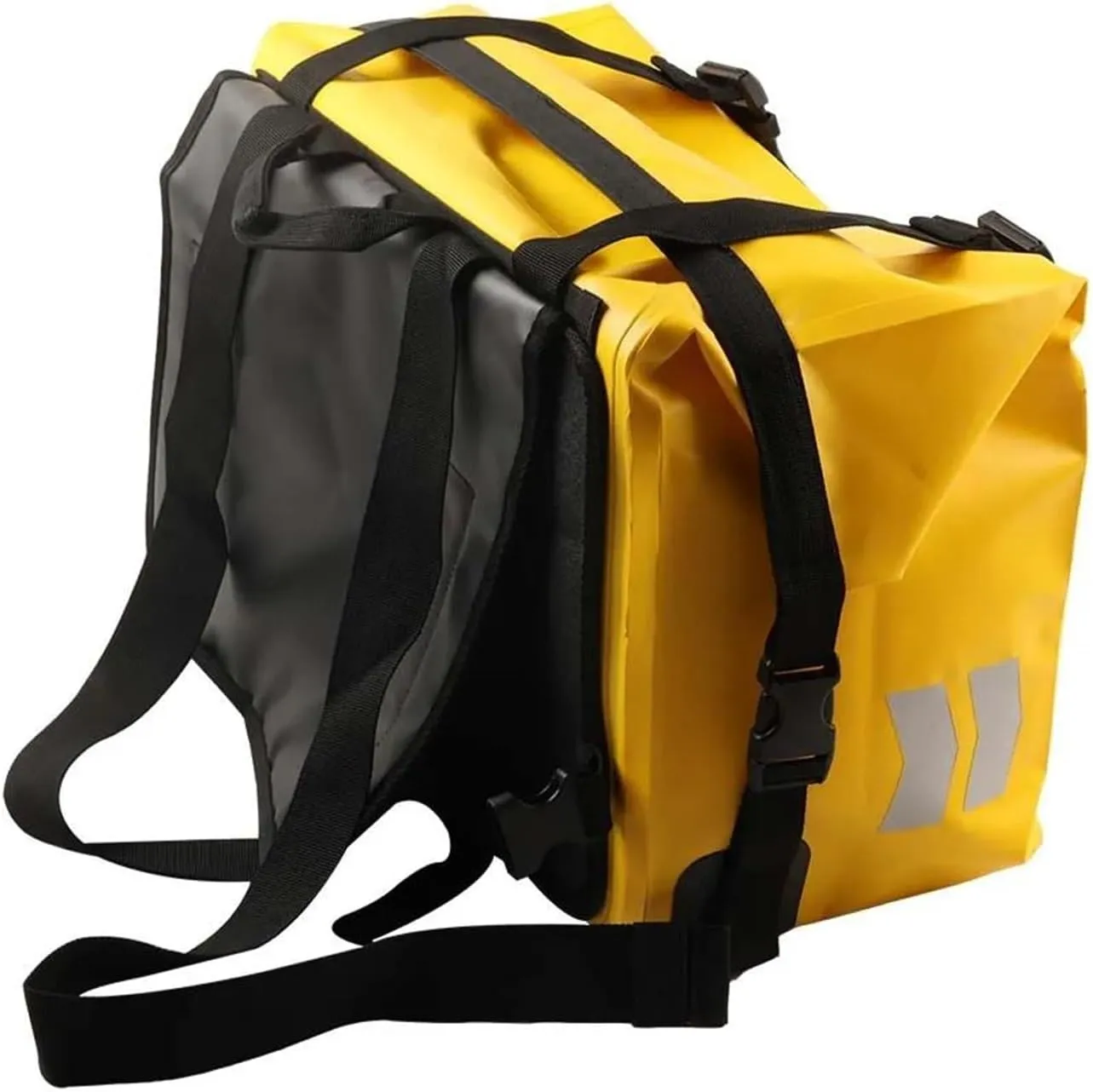 2025 Saddle Bag for Yam&aha NAMx 125 155 NMAX125 NMAX155 Motorcycle Waterproof Outdoor Large Capacity Luggage Storage Panniers(A Pair Yellow)