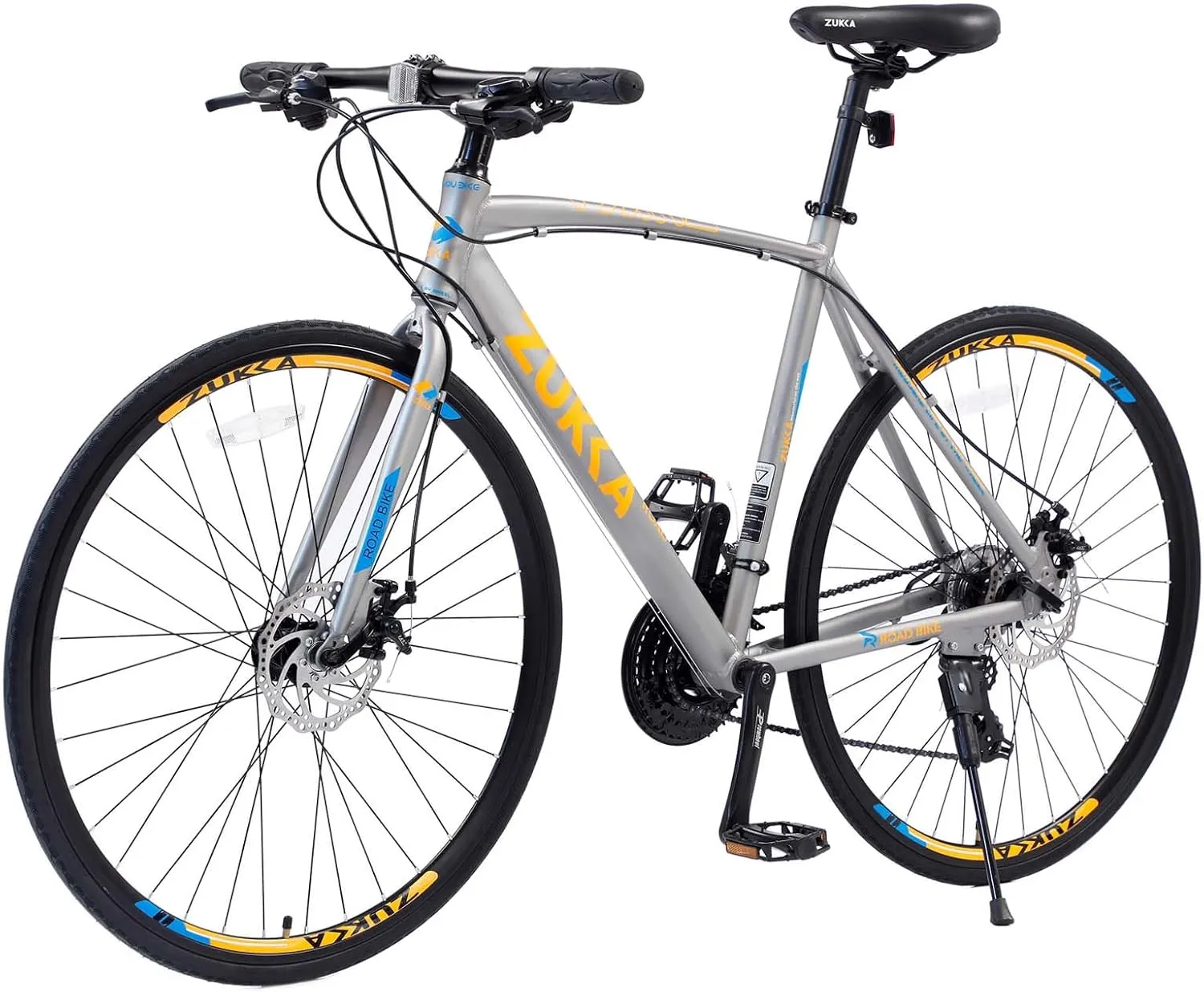 24-Speed Hybrid Bike for Men Women with 700C Disc Brake Road Bike,Lightweight Aluminum Alloy Frame,All-Terrain Commuter Bicycle for Urban Eco-Friendly Transportation City Riding