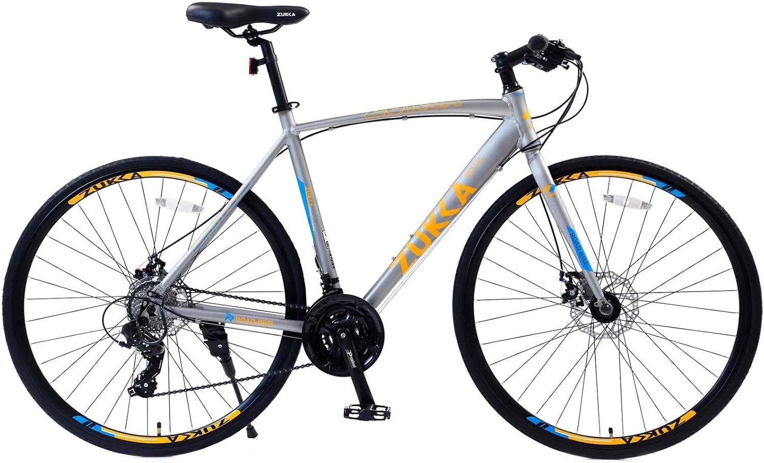 24-Speed Hybrid Bike for Men Women with 700C Disc Brake Road Bike,Lightweight Aluminum Alloy Frame,All-Terrain Commuter Bicycle for Urban Eco-Friendly Transportation City Riding