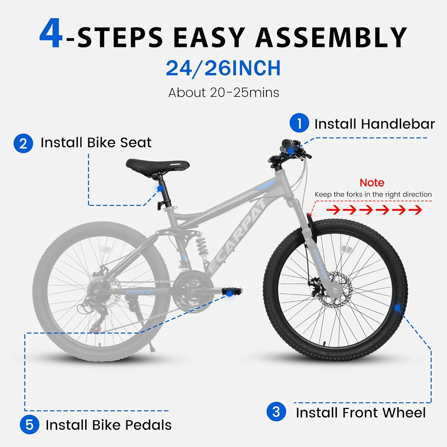 24/26/27.5 Inch, Dual Full Suspension Mountain Bike, 21 Speed Summer Travel, Mens Womens Outdoor Cycling Commuting City Bike to School Work, Birthday Gifts Bicycles