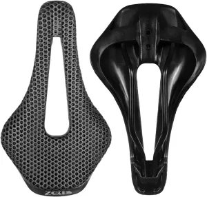 3D Printed Carbon Fiber Bike Saddle,Breathable/Waterproof/Light Unisex Cushion Seat for BMX, MTB & Road-Black(Full Carbon Fiber&Nylon)