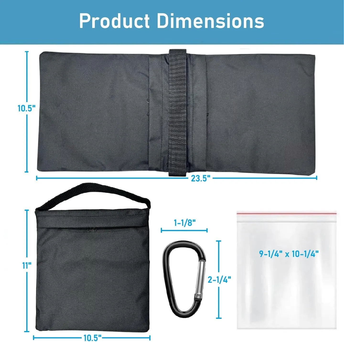 4-Pack Weight Sand Bags Saddle-Bag Style for Photography Tripod, Video Equipment, Studio Set, Light Stand, Film Set, Folding Chair, Camping Tents, Sports, Indoor Outdoor Use