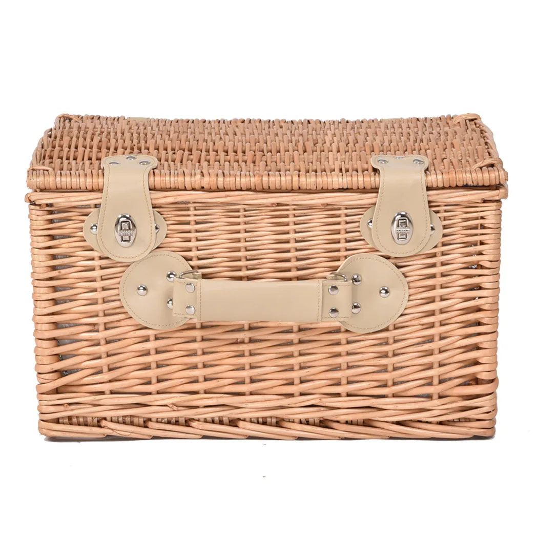 4 Person Willow Picnic Basket Set