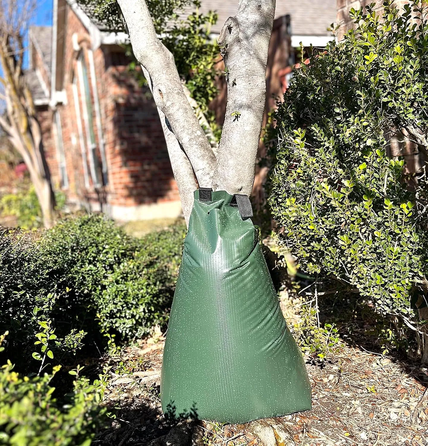 5-Pack 20 Gallon PVC Tree Watering Bags,Heavy Duty Slow Release Drip Irrigation Bag for Newly Planted or Established Trees,Reusable
