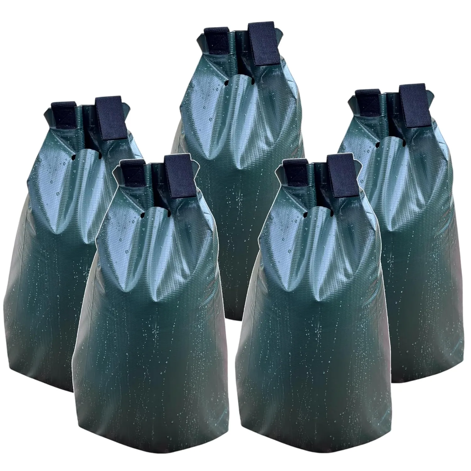 5-Pack 20 Gallon PVC Tree Watering Bags,Heavy Duty Slow Release Drip Irrigation Bag for Newly Planted or Established Trees,Reusable