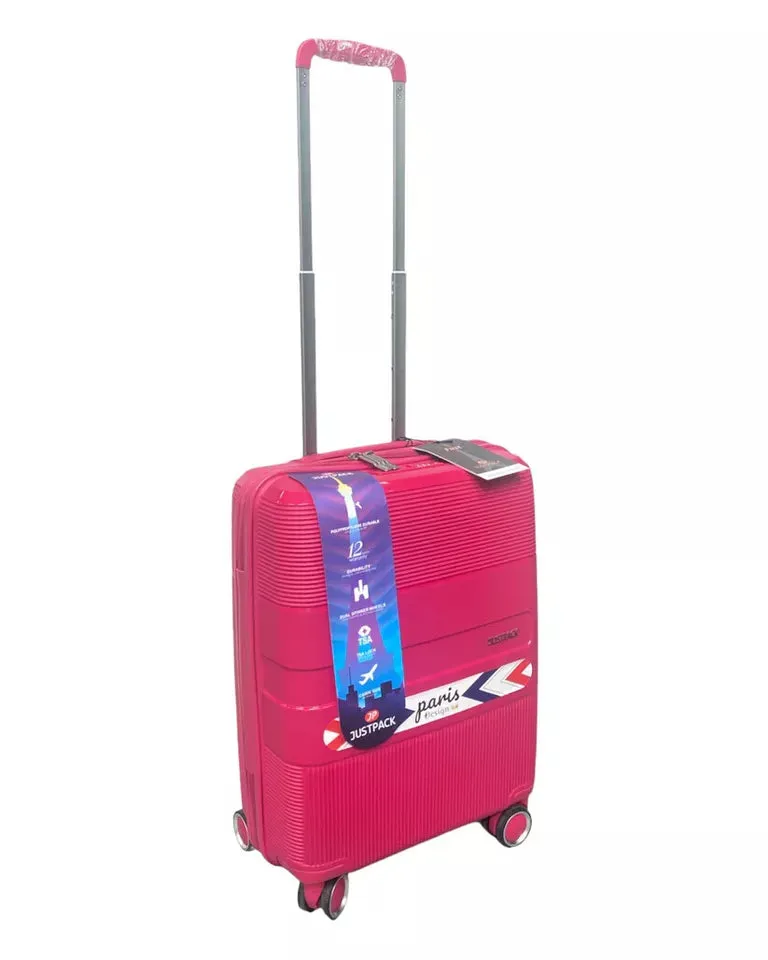 8 Wheel PP Lightweight Hard Shell Luggage Cabin Suitcase