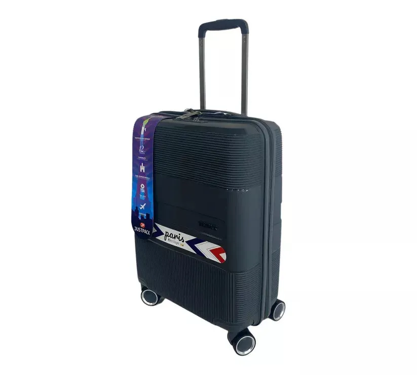 8 Wheel PP Lightweight Hard Shell Luggage Cabin Suitcase