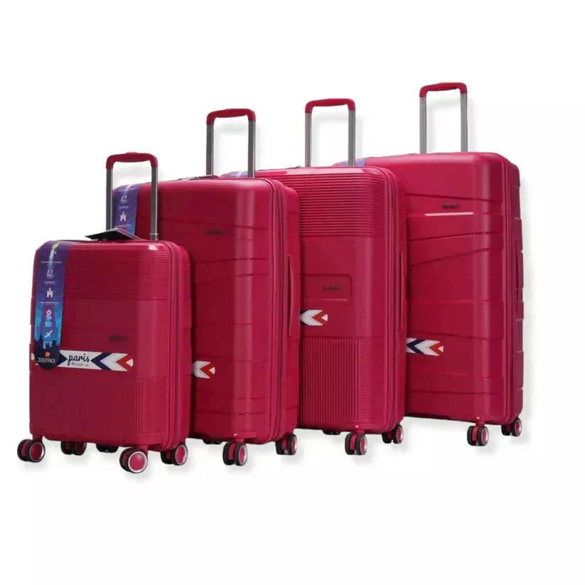 8 Wheel PP Lightweight Hard Shell Luggage Cabin Suitcase