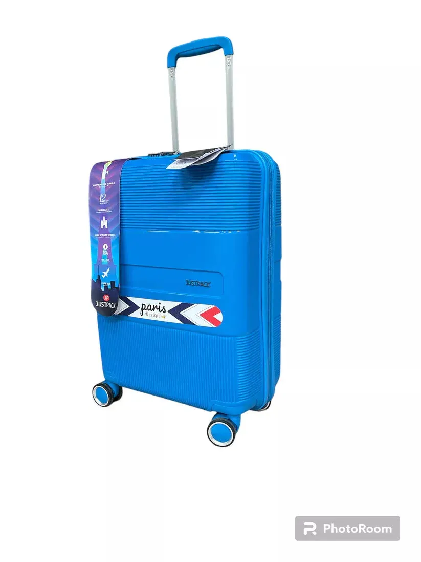 8 Wheel PP Lightweight Hard Shell Luggage Cabin Suitcase