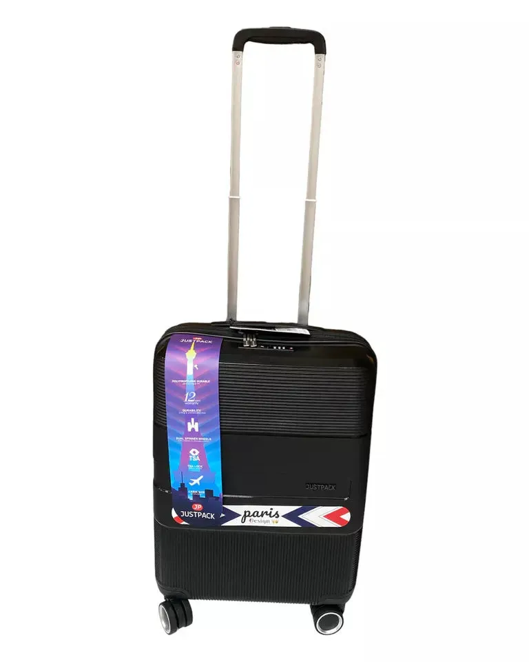 8 Wheel PP Lightweight Hard Shell Luggage Cabin Suitcase