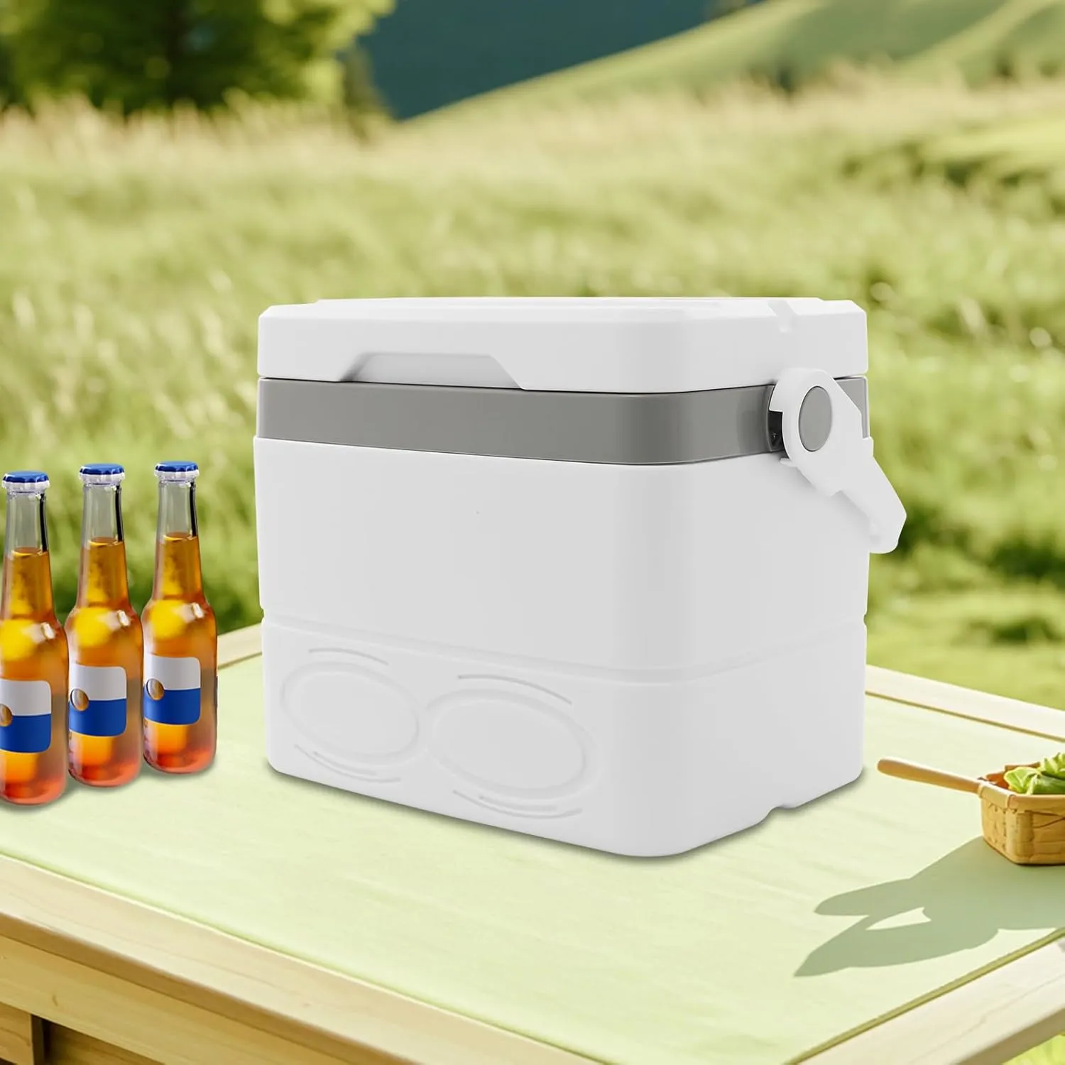 8.5 Liter Camping Cooler, Hard Ice Retention Cooler Lunch Box, Portable Small Insulated Cooler for Outdoor, Beach, Picnic, Travel