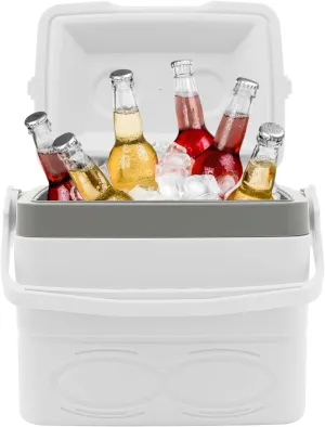 8.5 Liter Camping Cooler, Hard Ice Retention Cooler Lunch Box, Portable Small Insulated Cooler for Outdoor, Beach, Picnic, Travel