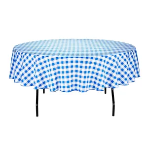 90 in. Round Tablecloth Checkered (4 Colors)
