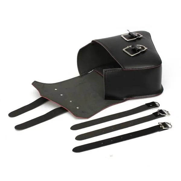 A Pair Universal Motorcycle Harley Saddle Bags Pouch - Black