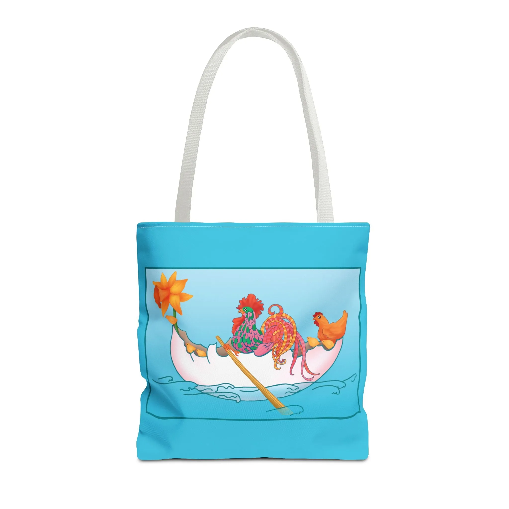 A Rooster's Seafaring Adventure Tote Bag (AOP)