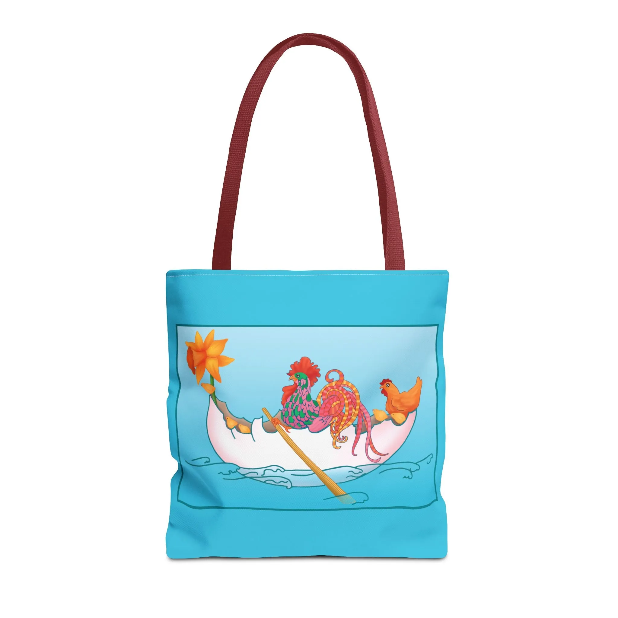 A Rooster's Seafaring Adventure Tote Bag (AOP)