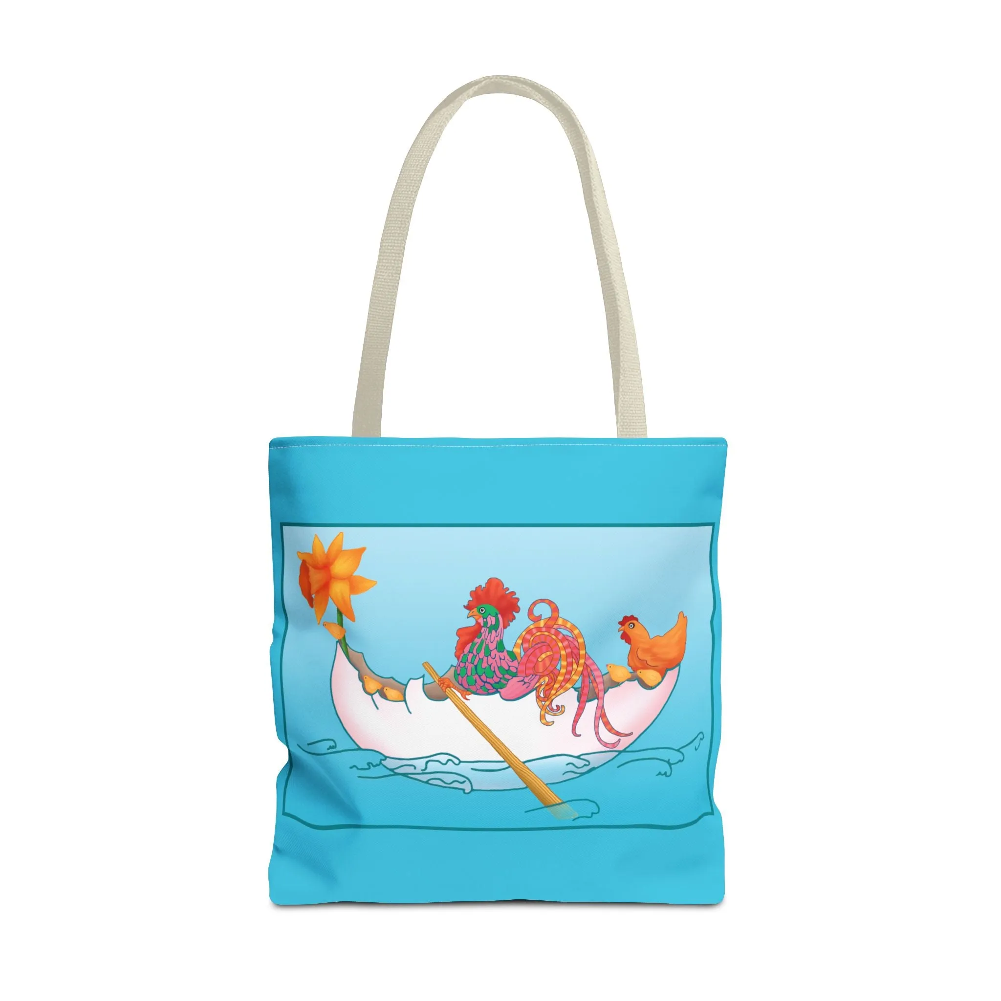 A Rooster's Seafaring Adventure Tote Bag (AOP)
