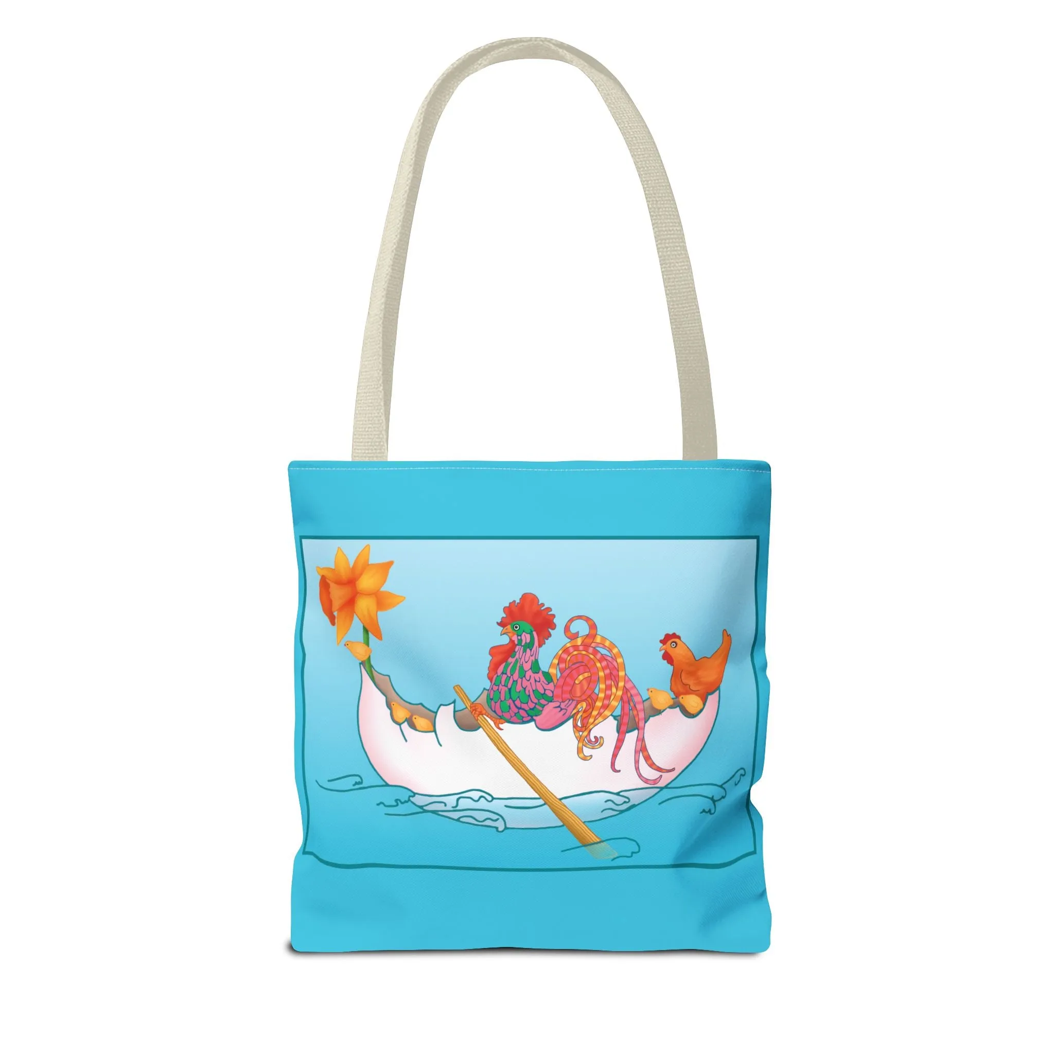 A Rooster's Seafaring Adventure Tote Bag (AOP)