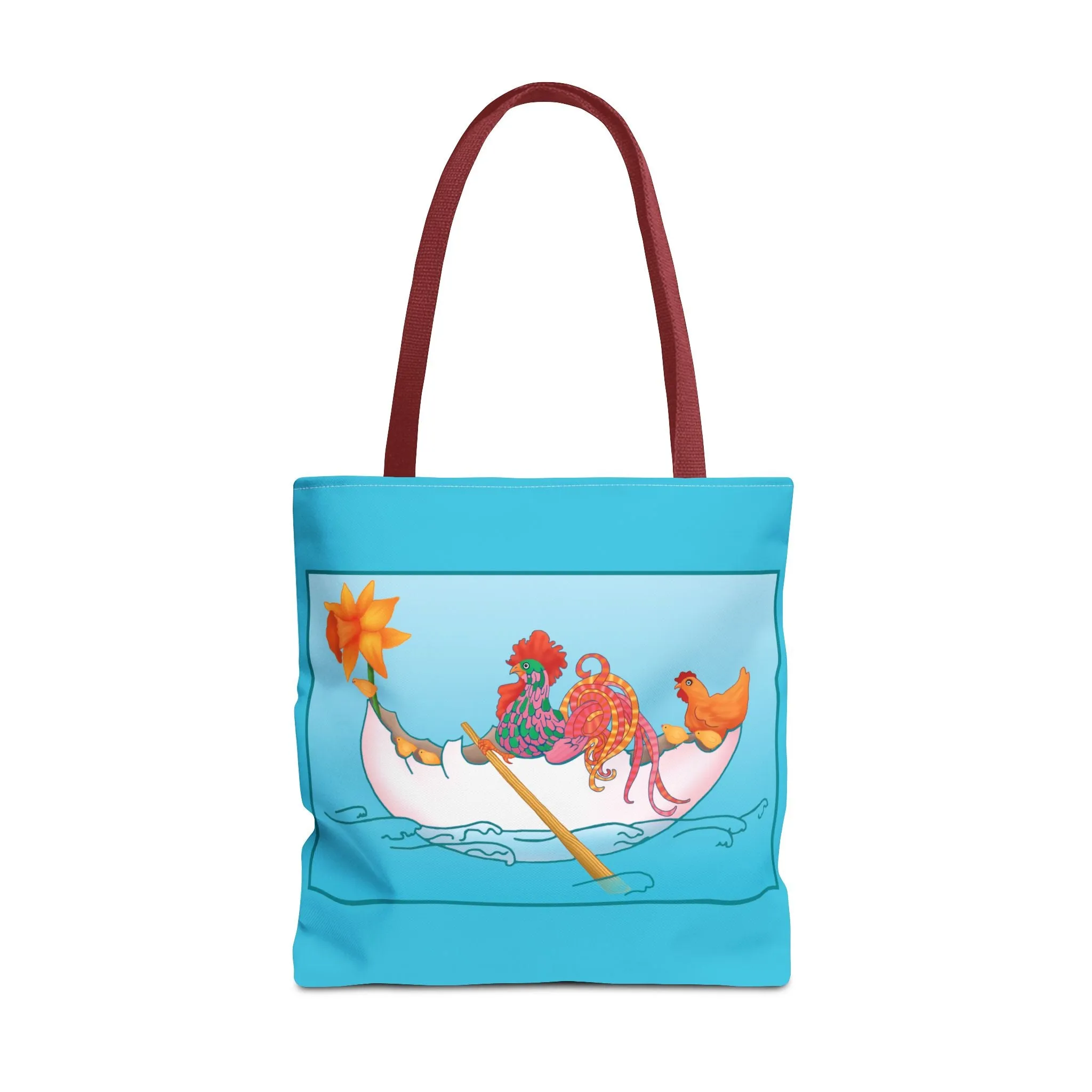A Rooster's Seafaring Adventure Tote Bag (AOP)