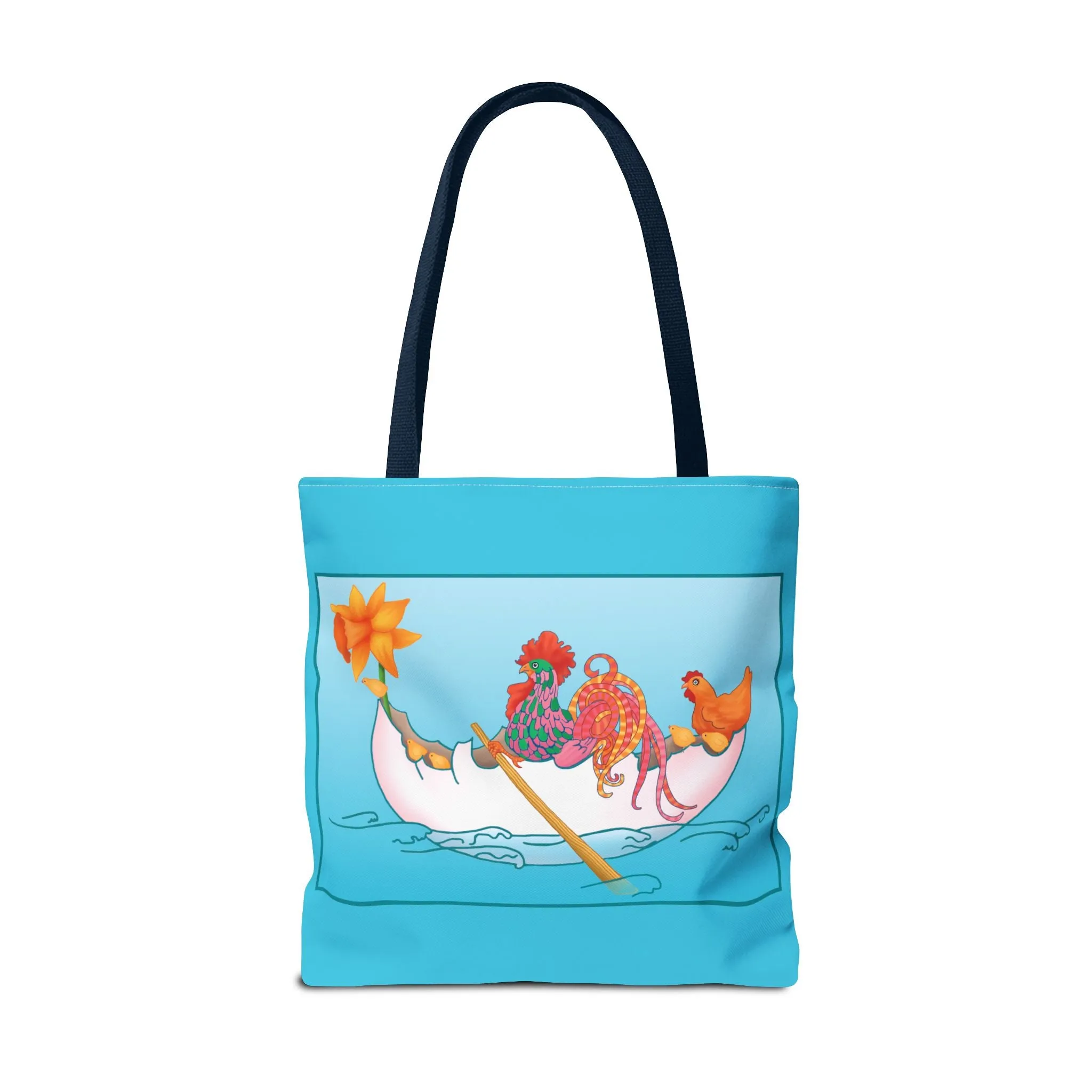 A Rooster's Seafaring Adventure Tote Bag (AOP)