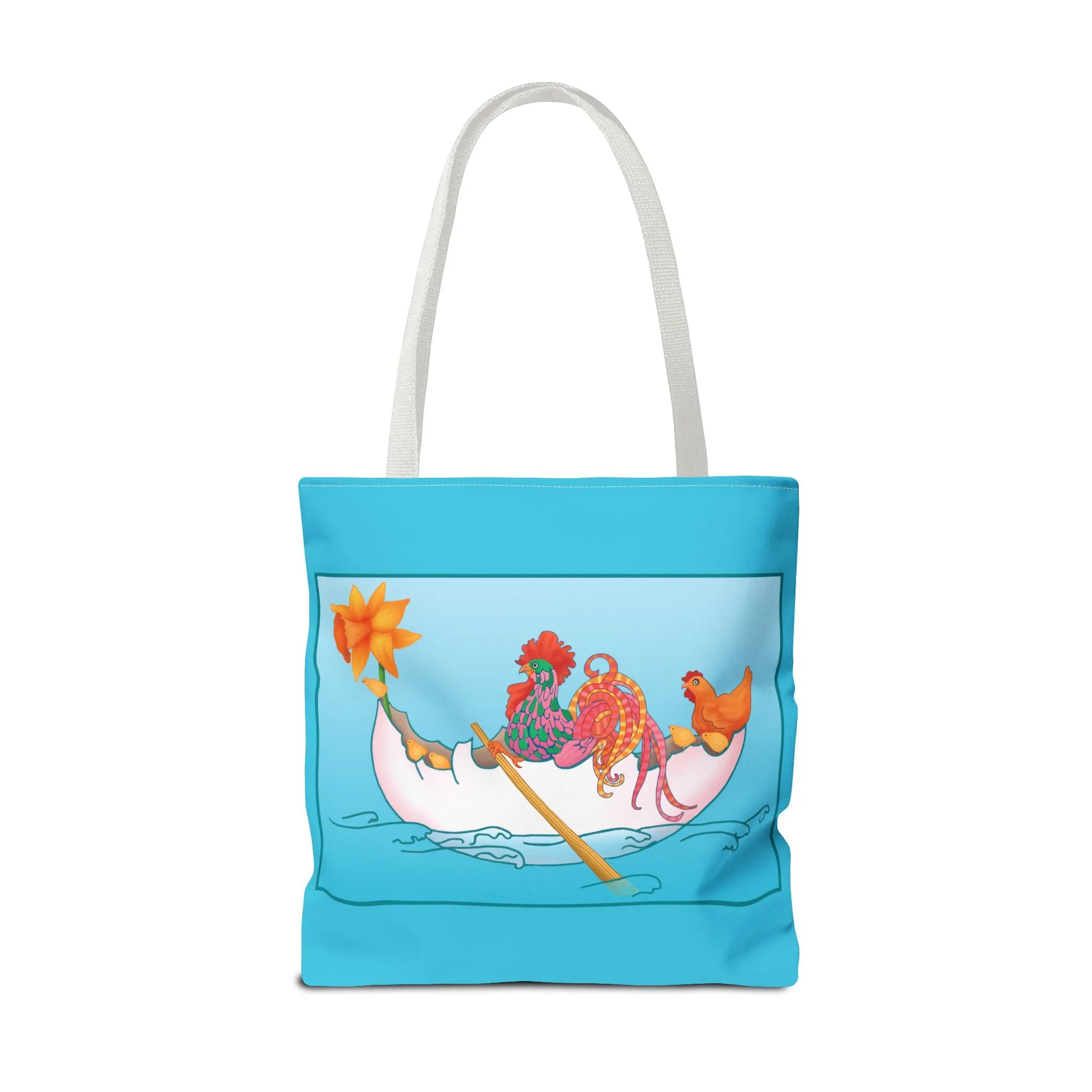 A Rooster's Seafaring Adventure Tote Bag (AOP)