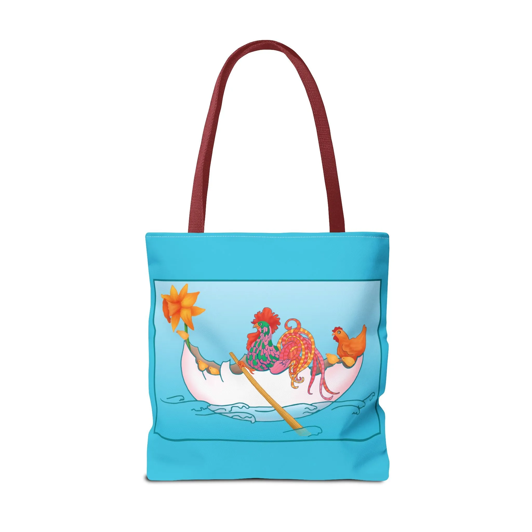 A Rooster's Seafaring Adventure Tote Bag (AOP)