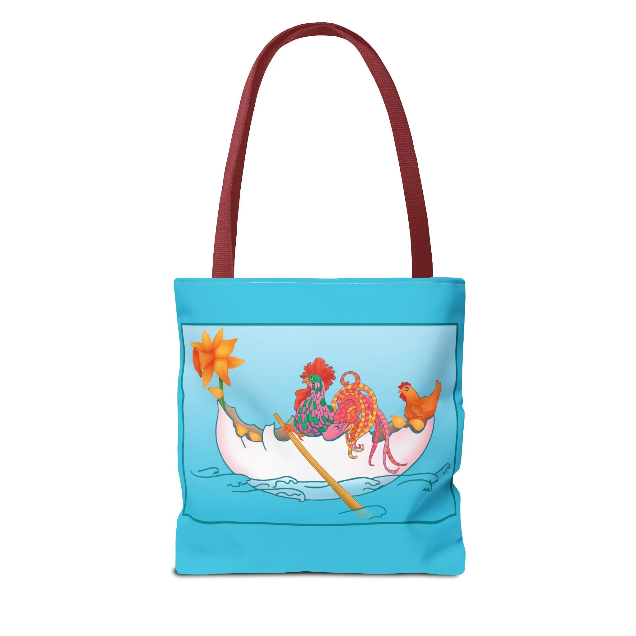 A Rooster's Seafaring Adventure Tote Bag (AOP)