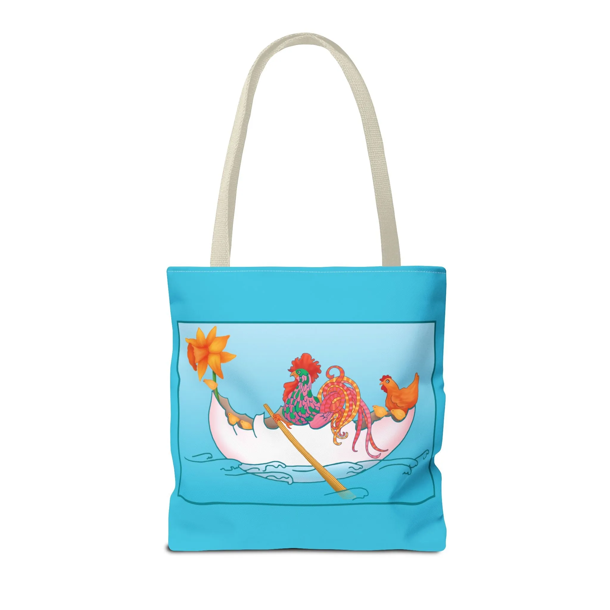 A Rooster's Seafaring Adventure Tote Bag (AOP)