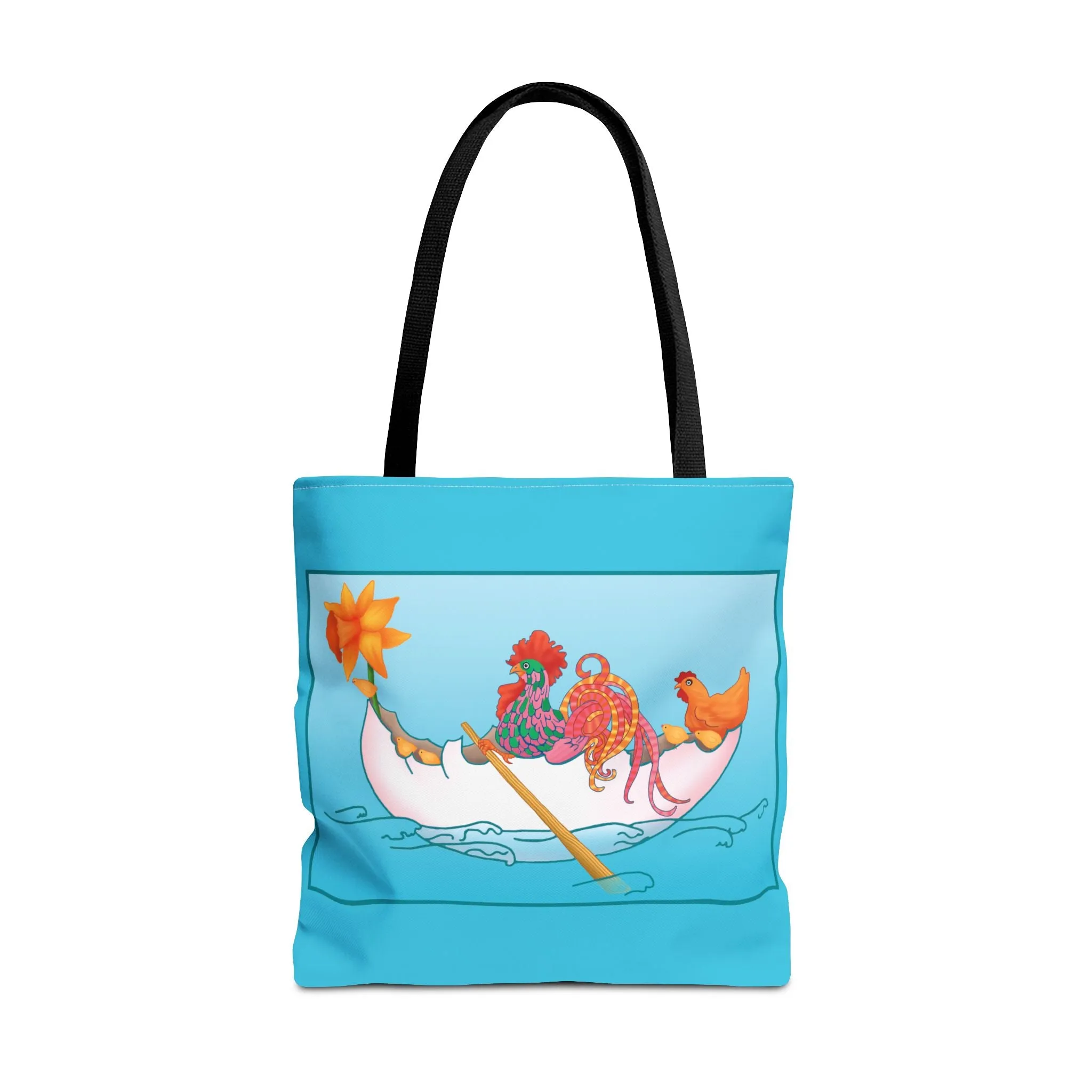 A Rooster's Seafaring Adventure Tote Bag (AOP)