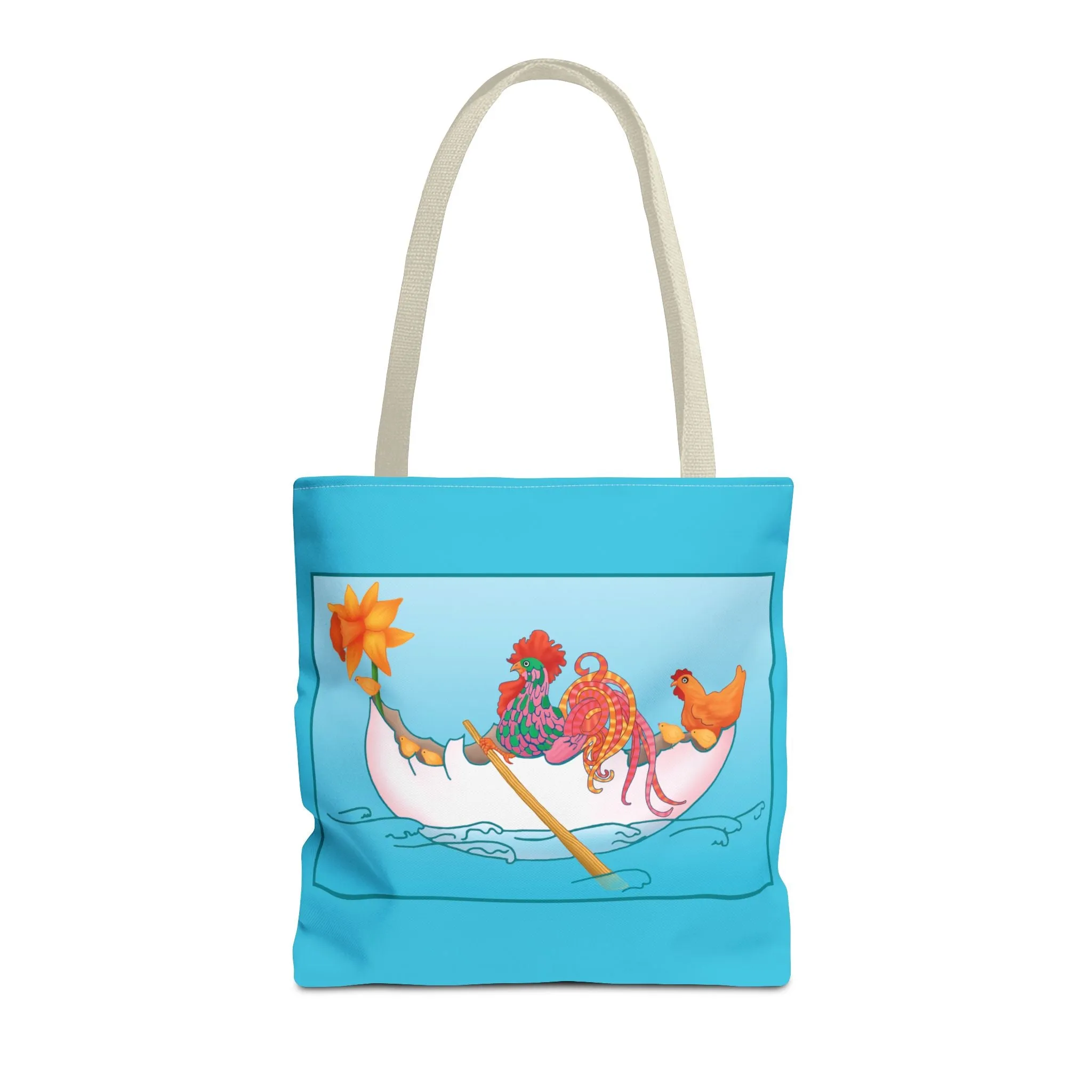 A Rooster's Seafaring Adventure Tote Bag (AOP)