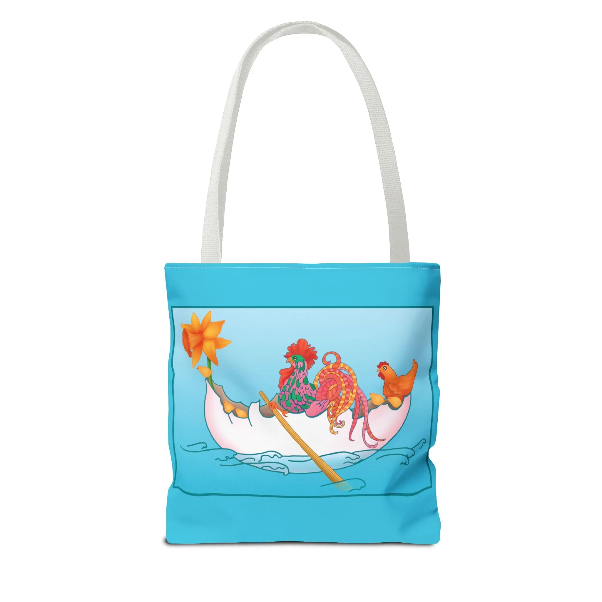 A Rooster's Seafaring Adventure Tote Bag (AOP)