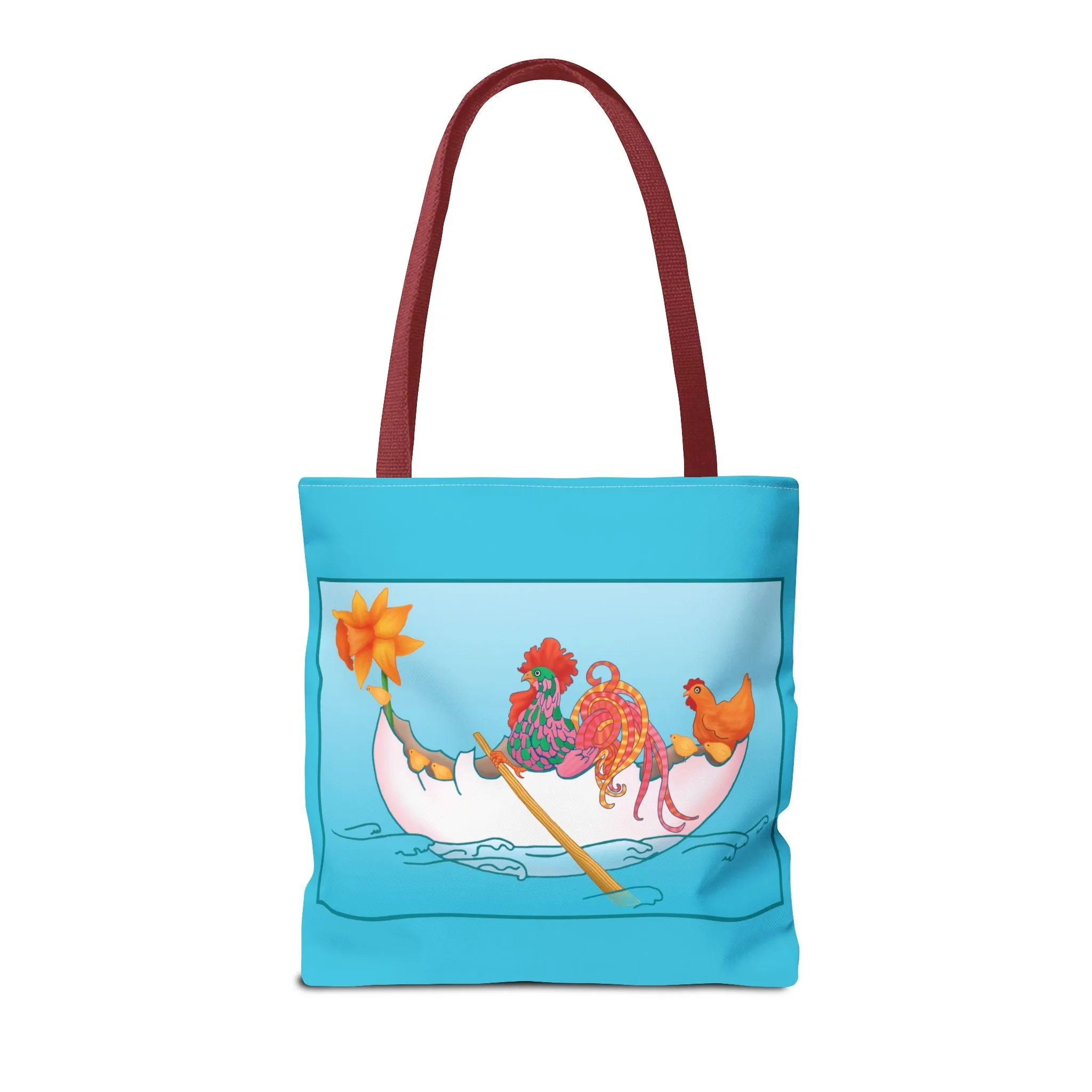 A Rooster's Seafaring Adventure Tote Bag (AOP)