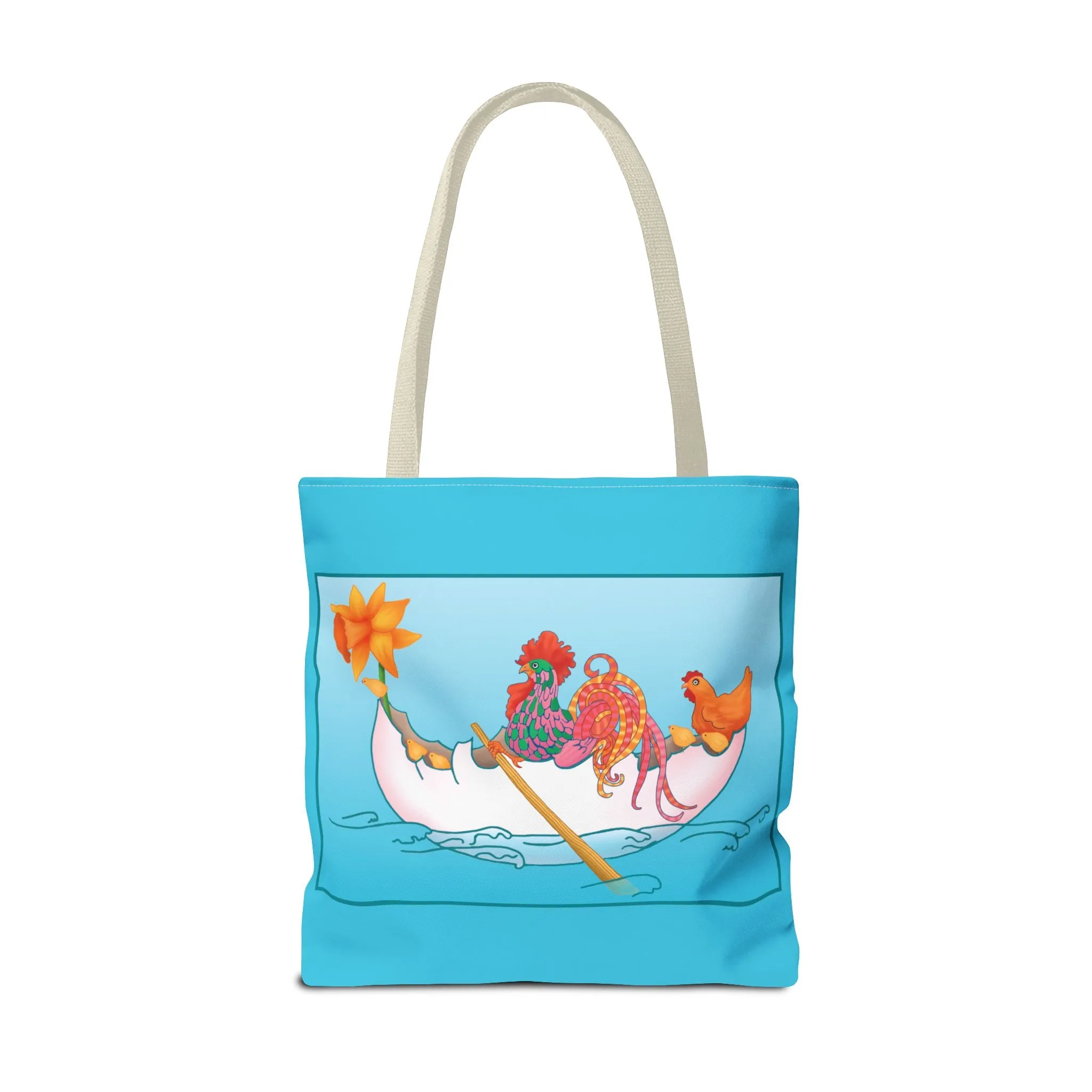 A Rooster's Seafaring Adventure Tote Bag (AOP)