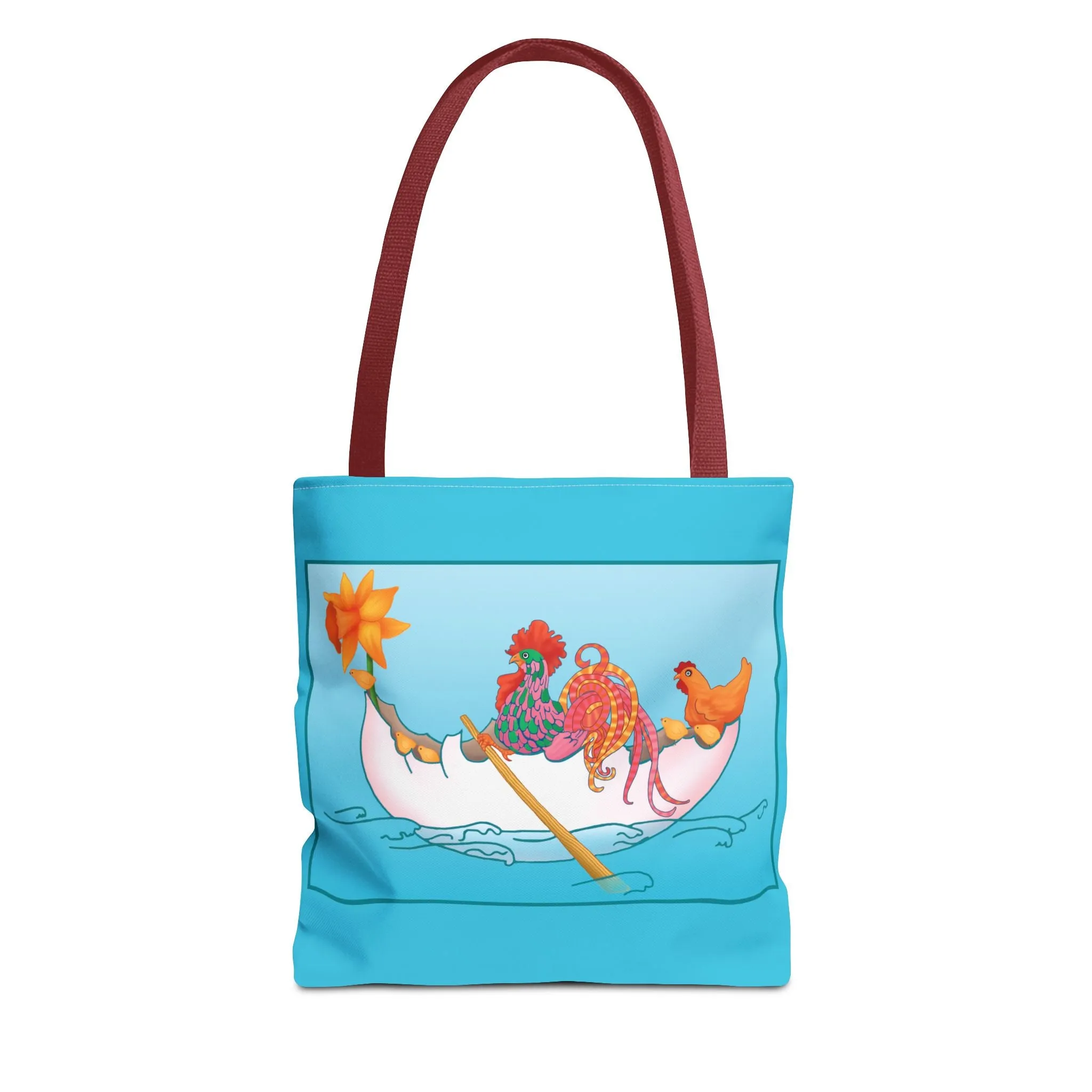 A Rooster's Seafaring Adventure Tote Bag (AOP)