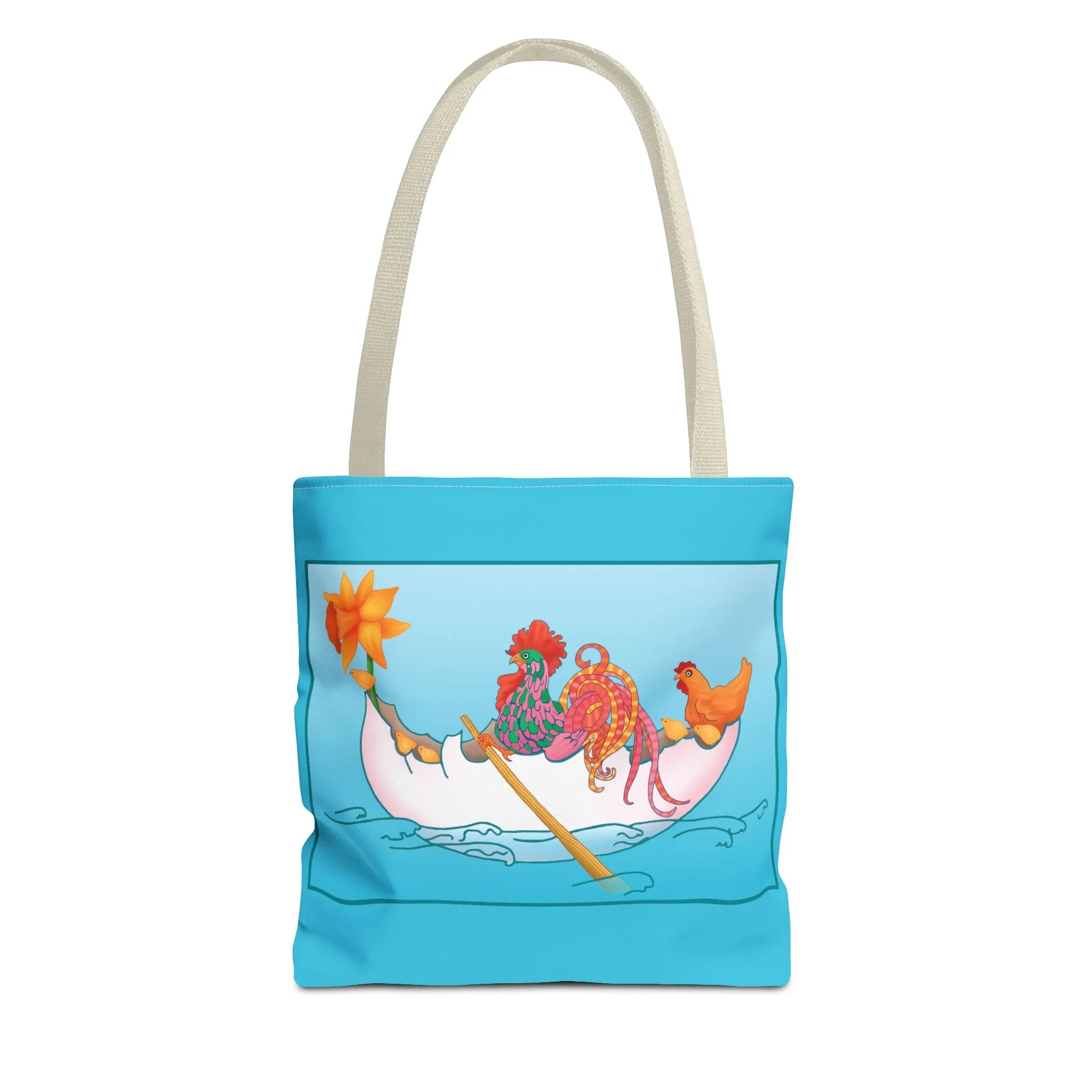 A Rooster's Seafaring Adventure Tote Bag (AOP)