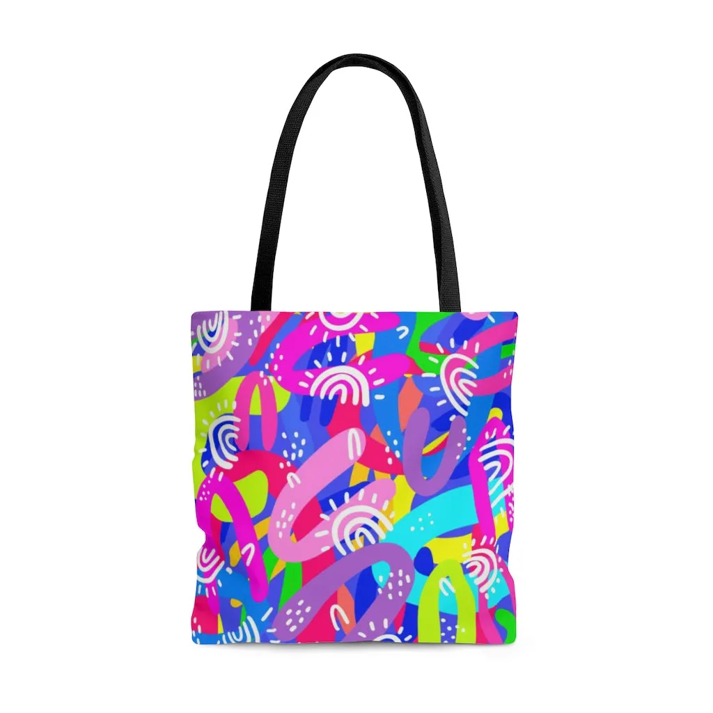 Abstract Digital AOP Tote Bag