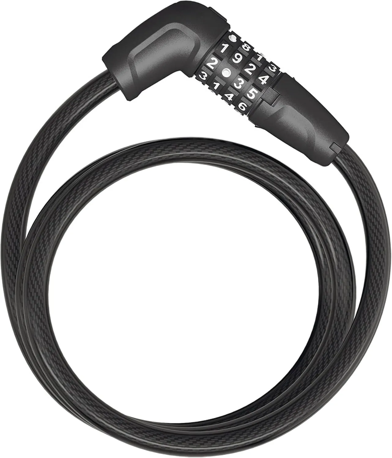 ABUS Cable Lock Tresor 6412C and SCLL Bracket, Combination Lock, Individually Adjustable, Steel Cable with Plastic Coating, ABUS Security Level 4