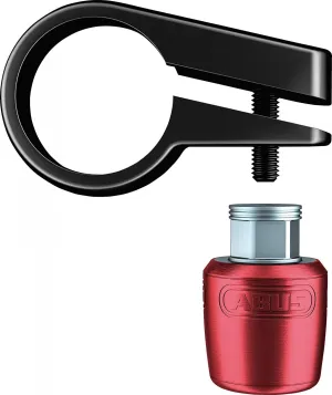 ABUS Saddle/Post Lock Nutfix Seatpost Clamp/Lock, 28.6 Diameter, Red