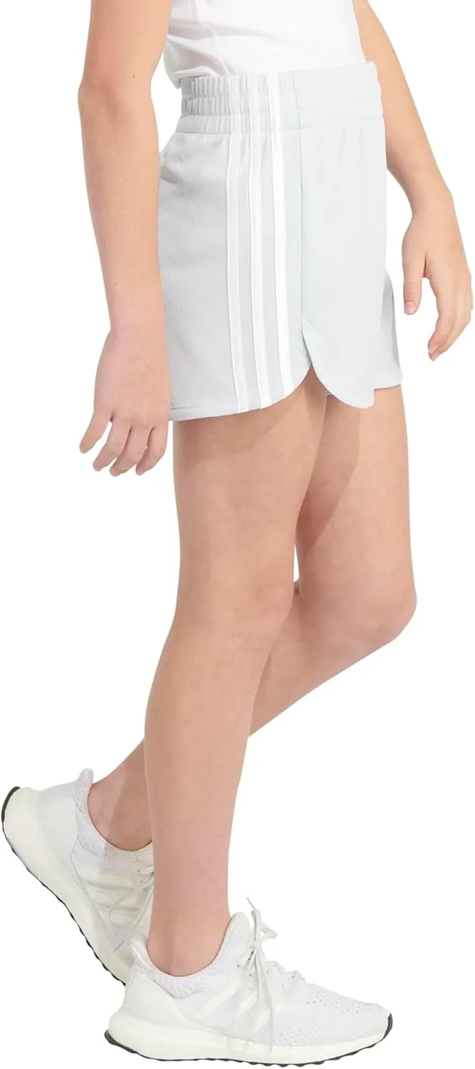 adidas Girls' 3-Stripes Mesh Shorts