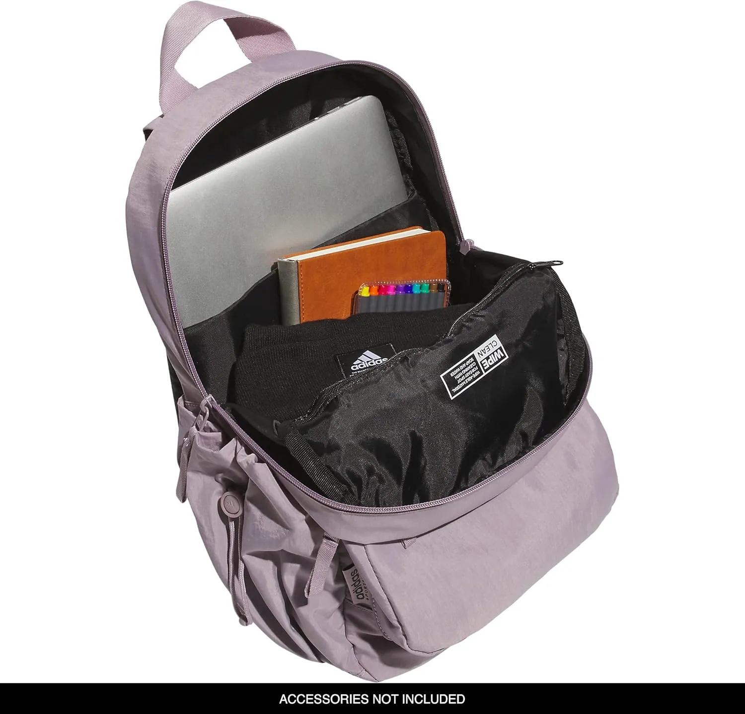 adidas Weekender Backpack (19L) Small Fashion Lightweight Durable Travel Bag, Preloved Fig Purple, One Size