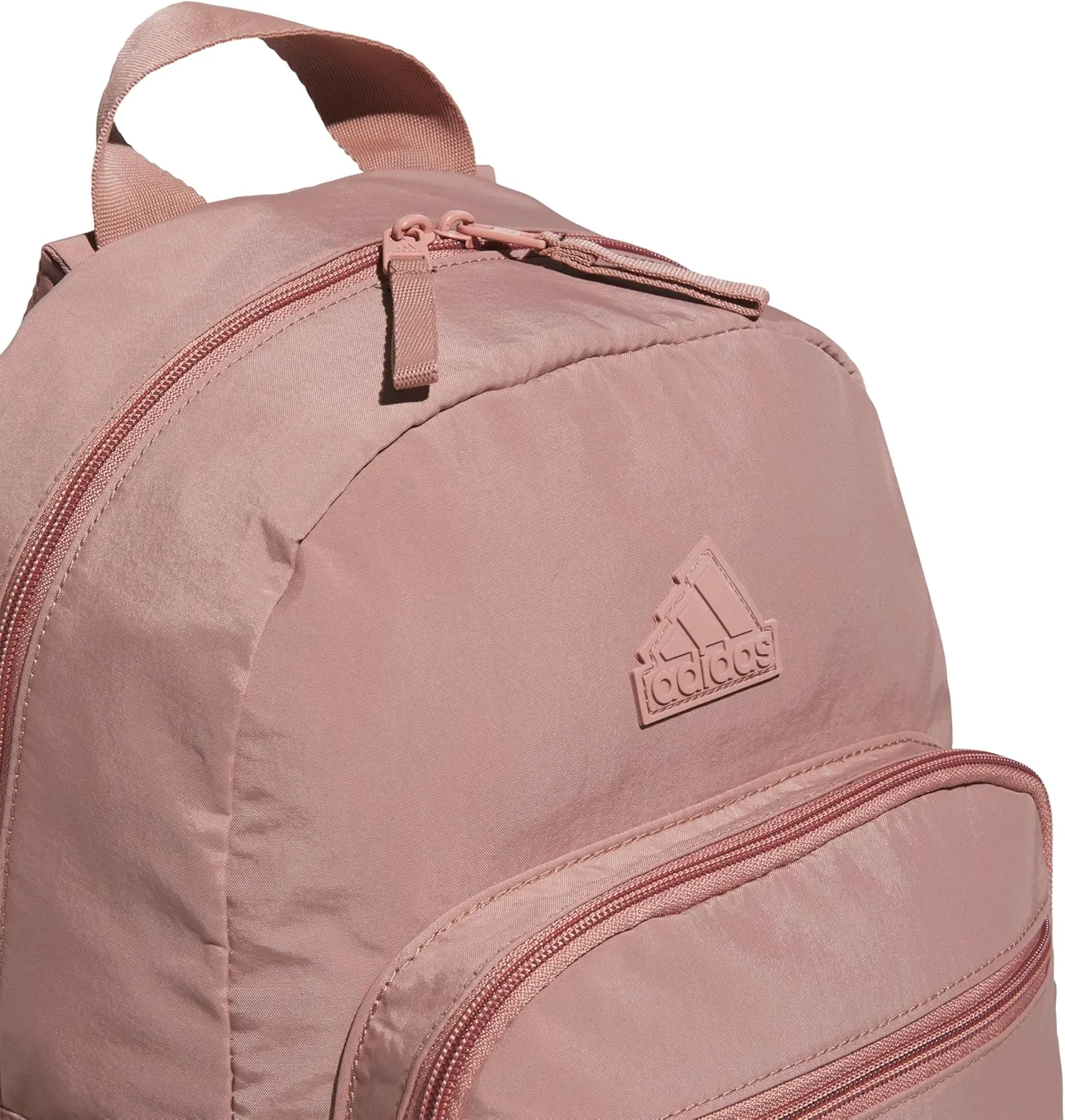 adidas Weekender Backpack (19L) Small Fashion Lightweight Durable Travel Bag, Warm Clay Pink, One Size
