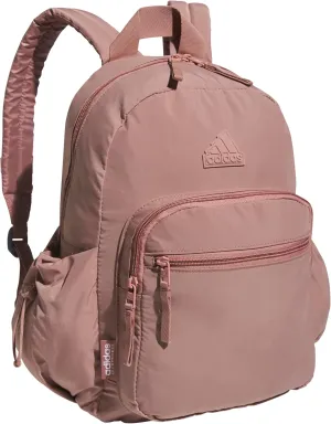 adidas Weekender Backpack (19L) Small Fashion Lightweight Durable Travel Bag, Warm Clay Pink, One Size