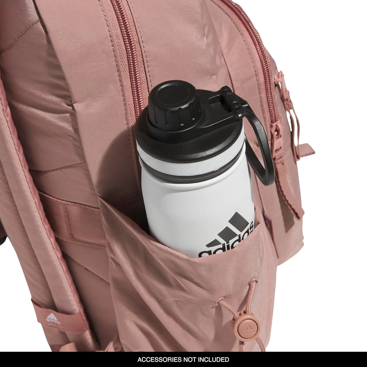 adidas Weekender Backpack (19L) Small Fashion Lightweight Durable Travel Bag, Warm Clay Pink, One Size